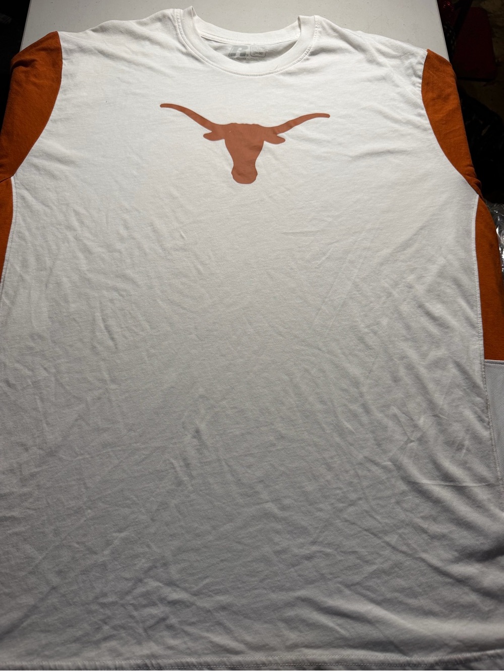 Russell Bran Texas Longhorn white and burnt Orange 3XL